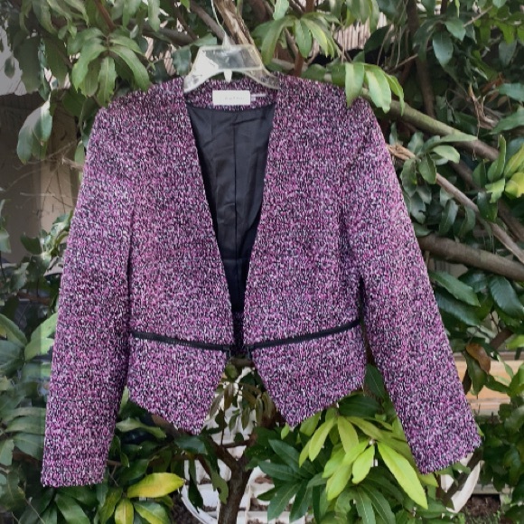 ✨⚡️💥 Calvin klein High Waisted Tweed Blazer 2in1 Blazer - Picture 6 of 7